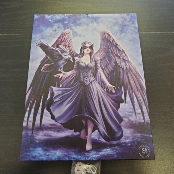 Raven Canvas Print - Anne Stokes Collection - Picture 2 of 2